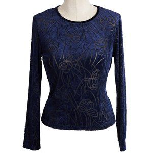 Michel Rene Sheer Vintage Top - Size L